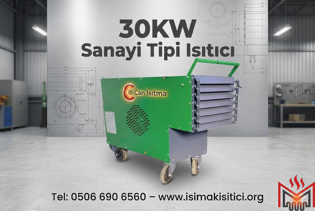 30kW Salyangoz Fanlı Sanayi Isıtıcısı